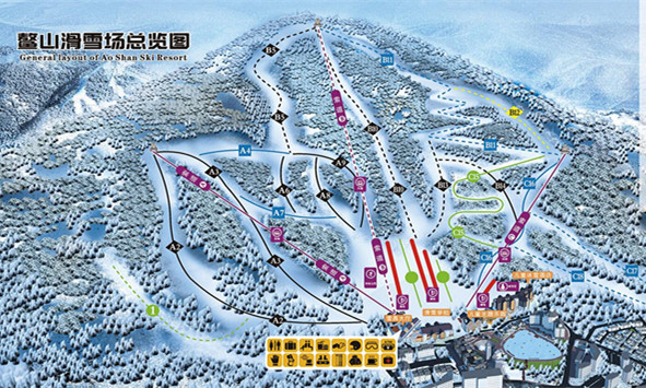 陜西寶雞太白鰲山滑雪場